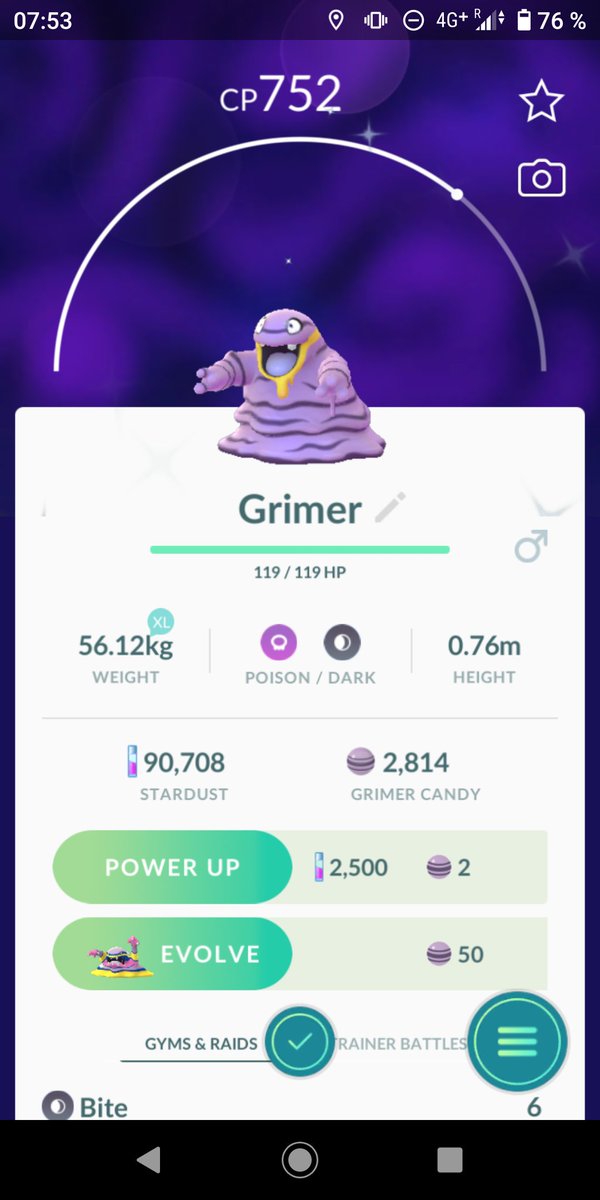 DrClipper7's tweet image. Today im on fire :o 1 hundo, and 2 shinys already 🔥🔥🔥🔥 third shiny alolan Grimer ✨ #PokemonGo #PokemonGoApp #alolangrimer #alolan #shiny #shinyhunt #shinyhatched