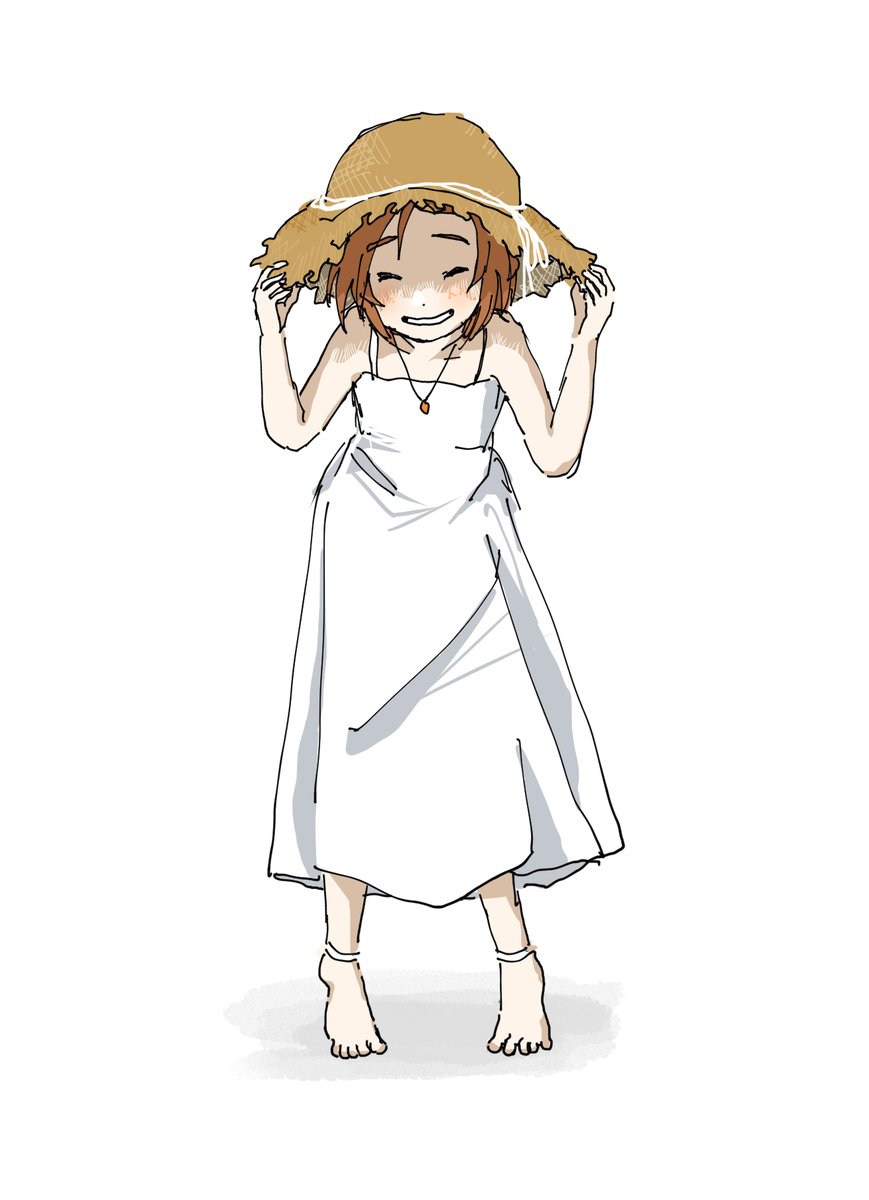 白ワンピース薫ちゃん 龍崎薫 さめのイラスト