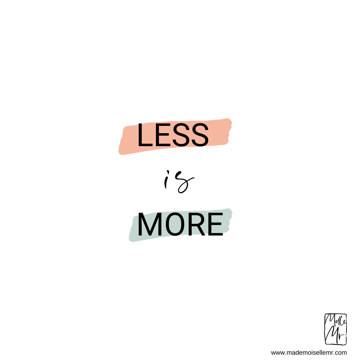 Mademoiselle_Mr's tweet photo. Entre le zéro déchet, le minimalisme, l’essentialisme ou la consommation consciente, le « less is more » trouve plus que jamais une résonance.
Parfois, moins signifie plus ... à méditer ! ☁️
#inspiration #tendance #planingstrategique #communicationutile https://t.co/P2twQ5OKWq