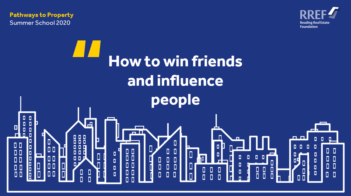 PathsToProperty's tweet photo. How to win friends and influence people: exciting session this morning for the summer school led by the brilliant & award winning @henleycareers team. We'll cover networking strategy, personal branding & body language. #PathwaysToProperty #RREF #SummerSchool #RealEstate #Planning https://t.co/mGe8ZeHUTe