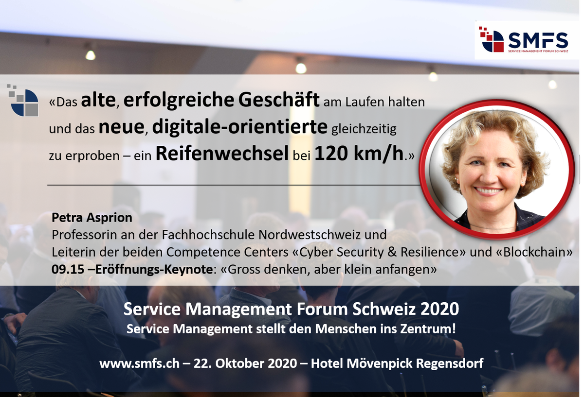 M_Andenmatten's tweet photo. Service Management Forum Schweiz am 22. Oktober 2020 https://t.co/Iwo8akmaD5 . Wir freuen uns auf die Erföffnungskeynote von Professorin Petra Asprion von der University FHNW.
#smfs2020 #servicemanagement #switzerland https://t.co/Lv3Ue7uLB7