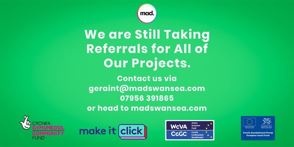 Please get in touch with @madinswansea to find out about the brilliant courses and projects that you can be a part of ℹ️ #InformalLearning #BlendedLearning #Digital #EnvironmentalInnovation #MakeItClick #ClickingGood #TechForGood