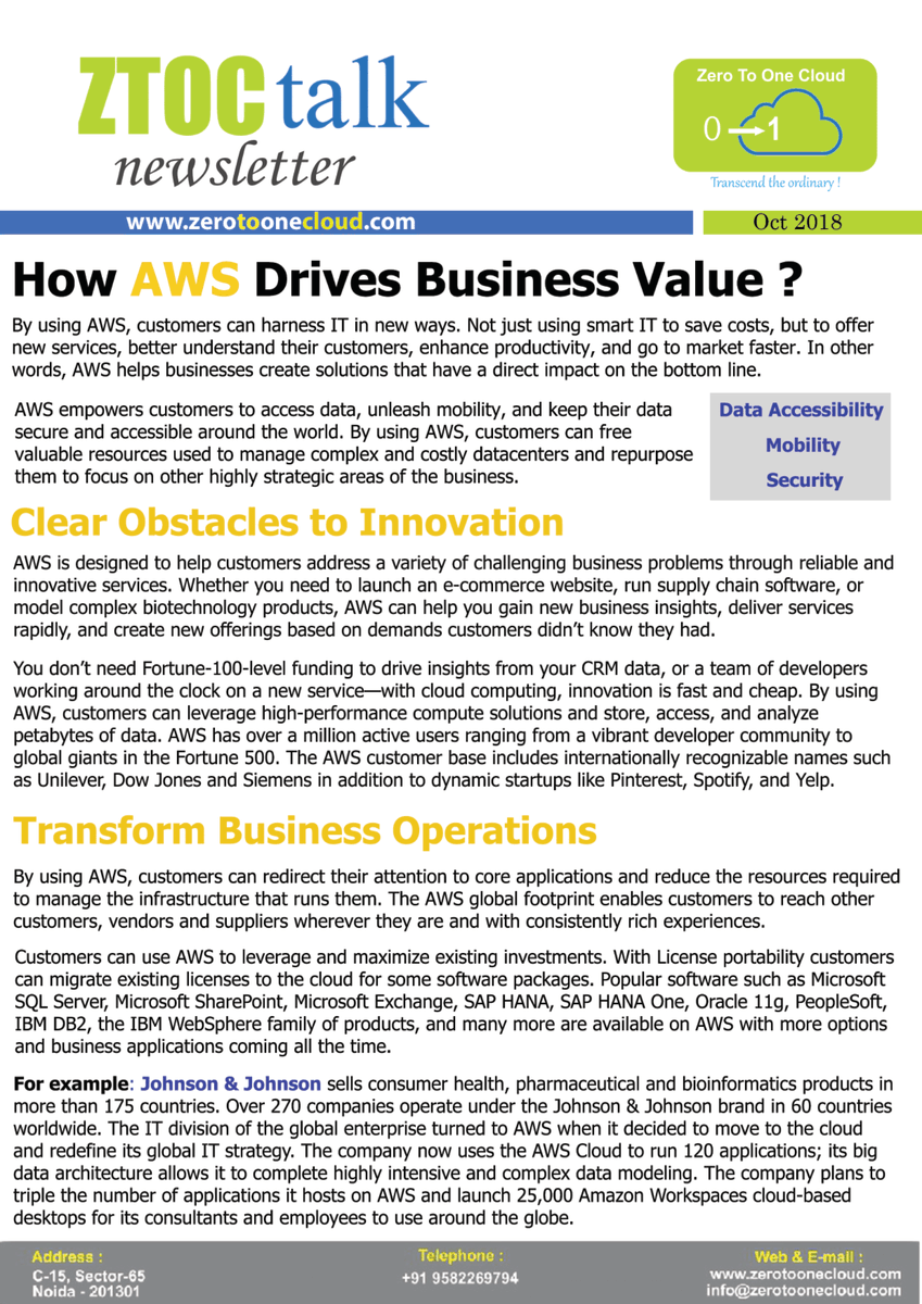 ZeroToOneCloud's tweet photo. How AWS Drives Business Value?
Follow the Link below to read the complete newsletter :
https://t.co/0wgNL08r5Q
#awscloud #awscertification #awscommunity #awstraining #awscloudexperience #awscsa #awsexam #awscertificationpreparation #cloudarchitect #cloudcomputing #cloudsales https://t.co/pO1zvS7drC