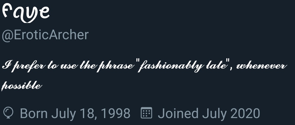 EroticArcher's tweet photo. ~{] For any who can't read the bio or pinned tweets because of the fonts used [}~ https://t.co/JYMRFYRCTr