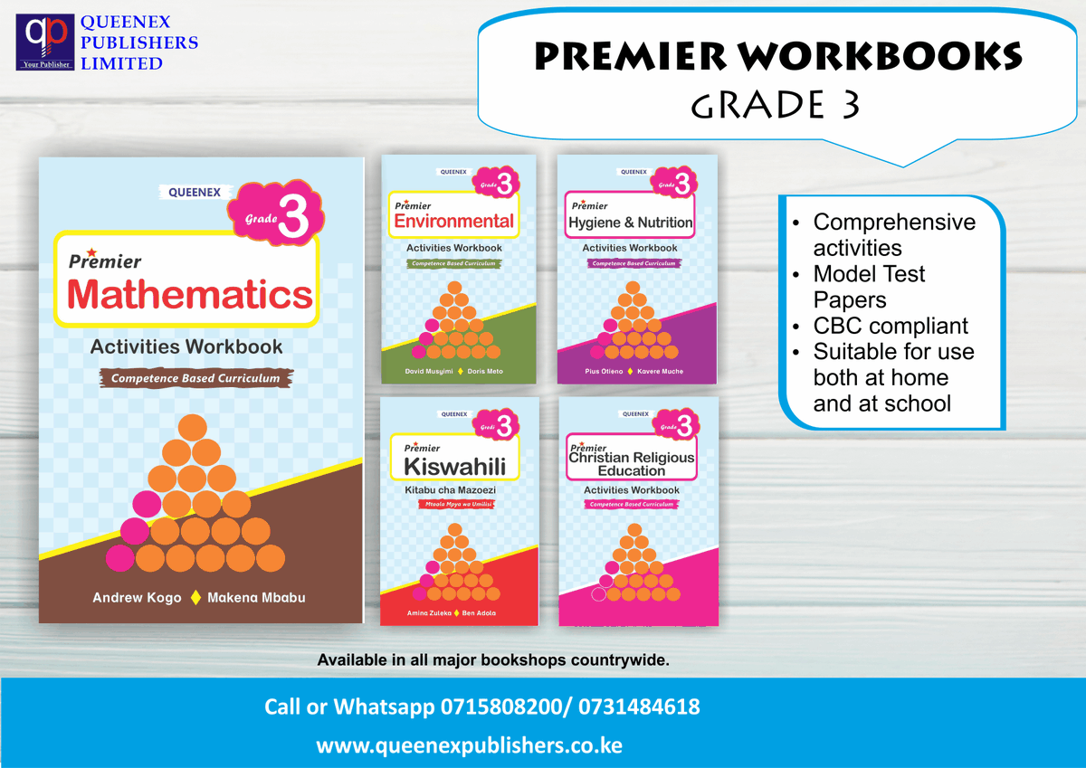 Queenexbooks's tweet photo. Is your child in Grade 3? Have you bought our workbooks? HURRY and grab yourself a copy from each subject while stocks last.

#QueenexBooks #ChildrensBooks #Storybooks #ColoringBooks #CBCEncyclopedias #CBCWorkbooks #LearningFromHome #Charts #Flashcards https://t.co/ZSG7o6w7p2