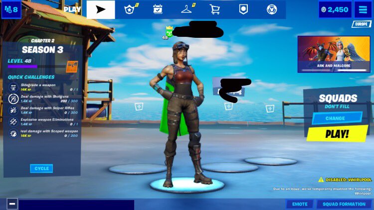 TradesVizp's tweet photo. Selling/Trading This RENEGADE RAIDER RAIDERS REVENGE BK AND ROUGE SPIDER KNIGHT ACCOUNT. Dm me if interested 300$ for account Full access email changeable. If looking to trade any OG SKINS will be fine dm me :) #renegaderaider #raidersrevenge https://t.co/ErdHaqqiKa