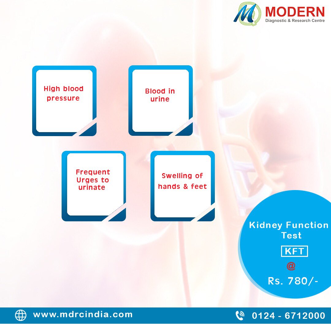 modernlabworld's tweet photo. Did you experience any of these signs? 

If yes, then you must know that it shouldn’t be ignored. 

To be certain of your health get a KFT test today, with Modern Diagnostic’s Swasthya Checkup package only for ₹780!
#healthylifestyle #TuesdayThoughts https://t.co/UhDkq0nnXL