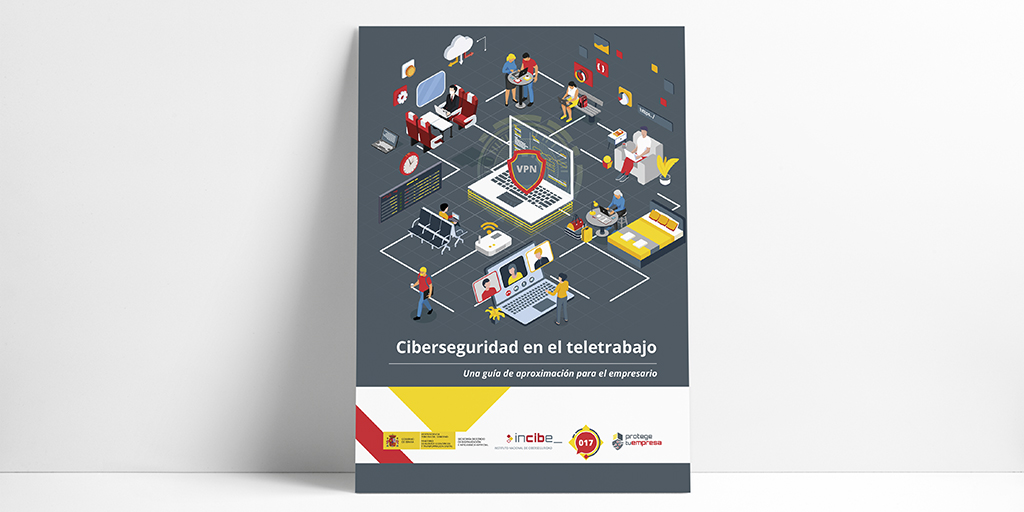 INCIBE's tweet image. El #teletrabajo se ha desarrollado de forma vertiginosa en los últimos meses y para ayudar a #empresas y empleados a acceder de manera segura a la organización, desde @ProtegeEmpresa lanzamos la guía '#Ciberseguridad en el teletrabajo'.

📖 Disponible en incibe.es/protege-tu-emp…