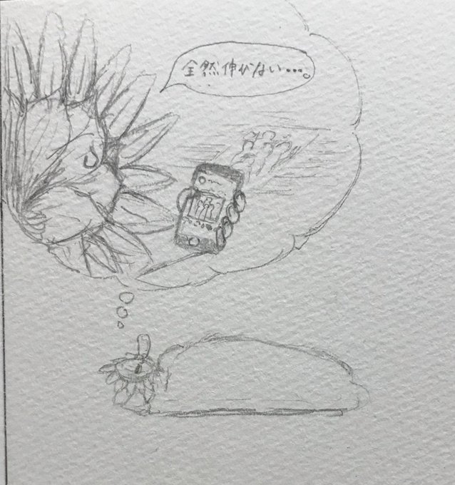 ひと仕事終えてムッシュひまわりはただ今休憩中??
明日からまた描き始めます? 