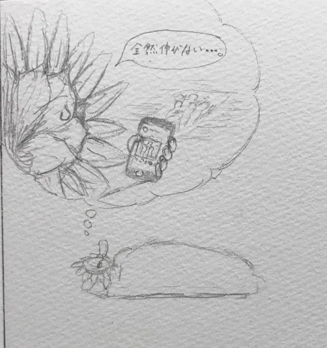ひと仕事終えてムッシュひまわりはただ今休憩中??
明日からまた描き始めます? 