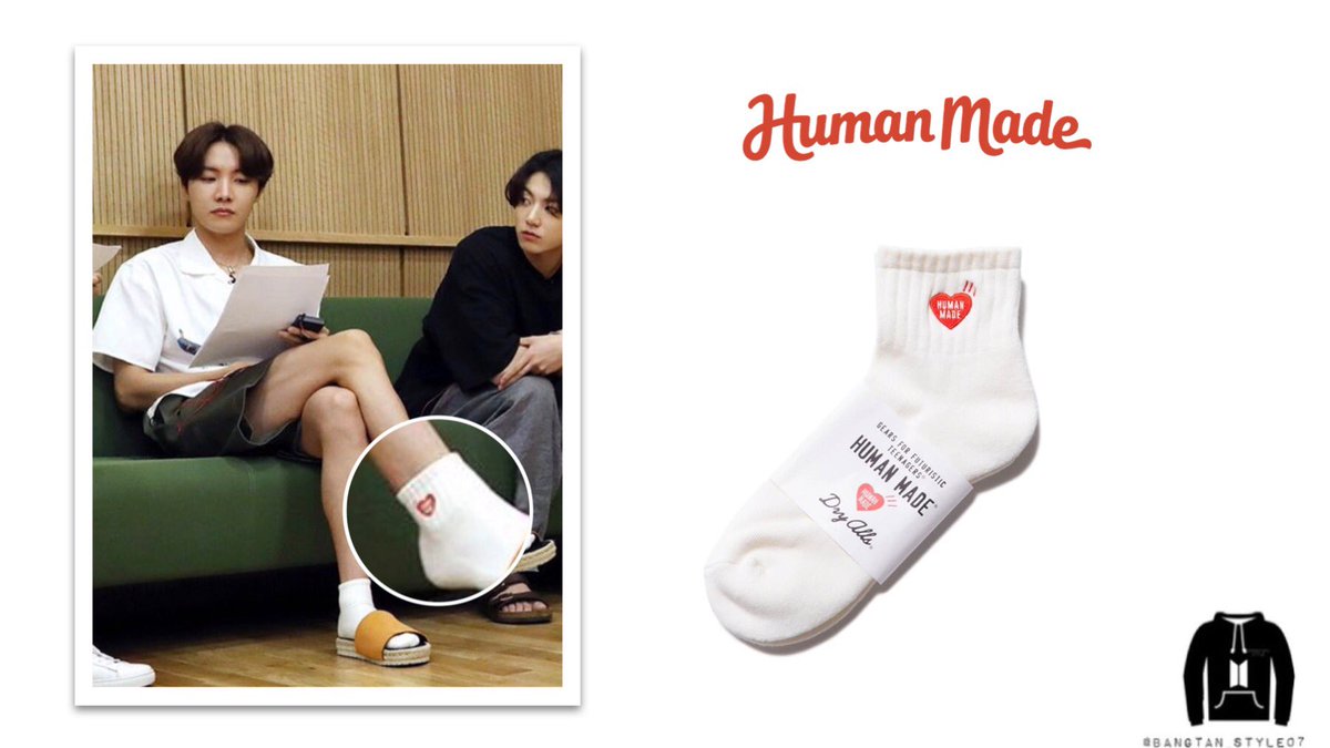 RUN BTS Episode 109Hoseok was also wearing HUMAN MADE Short Pile Socks ($25).  #MTVHottest BTS  @BTS_twt