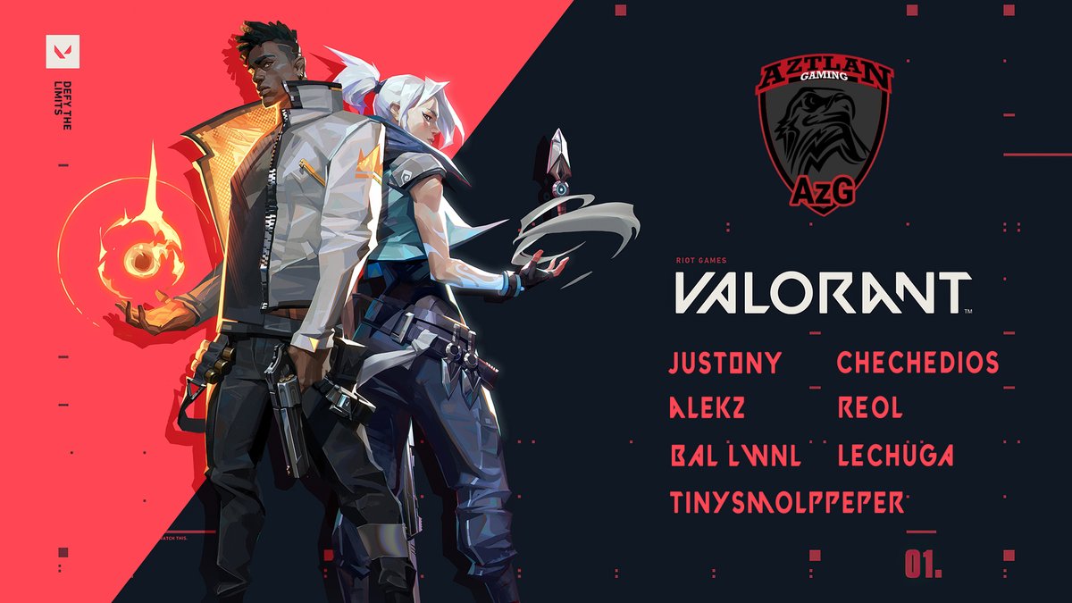 Aztlan_Gaming's tweet photo. Nos da un gusto enorme anunciar que Aztlan Gaming amplia su escena competitiva a @VALORANTLATAM 😎. Presentando a su vez su roster oficial!! Vamos con todo 😎.
@JUST0NY  @52Cheche @Horizon82198205 @AlejandroRG https://t.co/8HVnFQwHE4