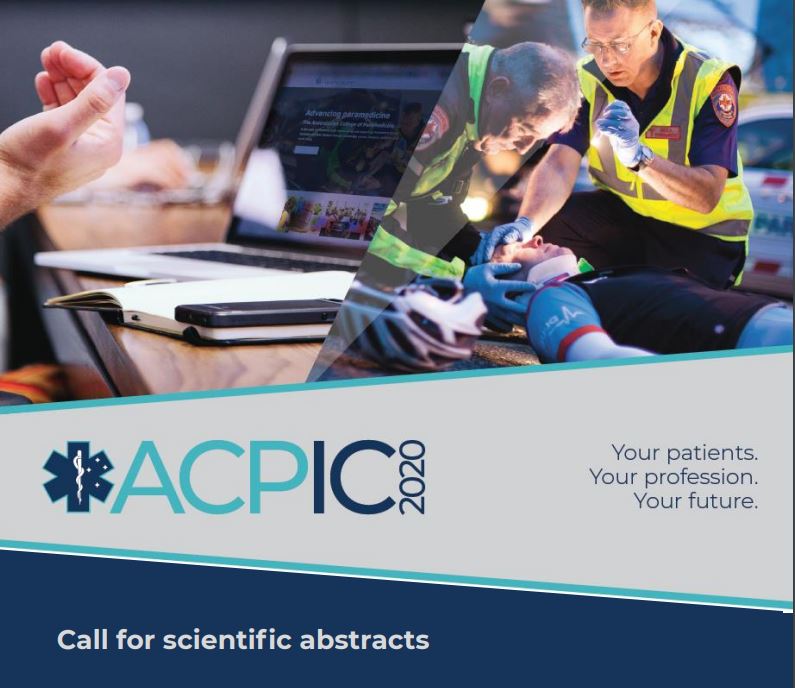 DaleGEdwards's tweet photo. Got some evidence or a case study to present, have a look at presenting at the @ACParamedicine National Conference #ACPIC2020 which will be an online conference this year. #Paramedic #EMS #ParaPhD #Ambulance https://t.co/CPtnDczv9J https://t.co/Lt3h33yWD0