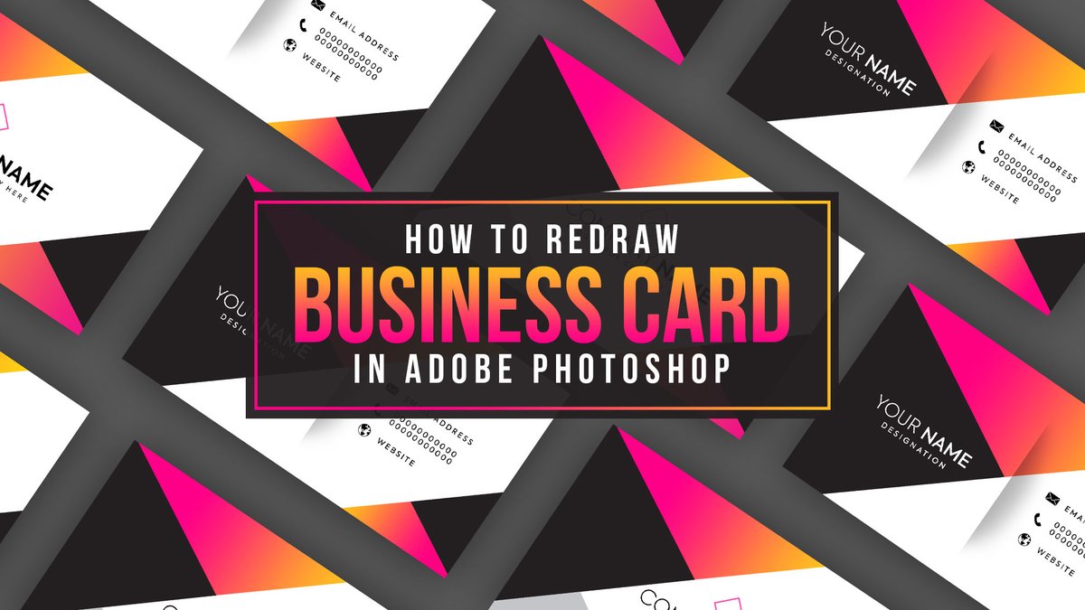 vikidezigeek's tweet photo. How to Redraw Business Card in Adobe Photoshop
#VIKIDEZIGEEK #RedrawBusinessCard #AdobePhotoshop
#TikTok #unbanpubgpakistan

https://t.co/fERrOlCDGu https://t.co/r7NzWp50Ty