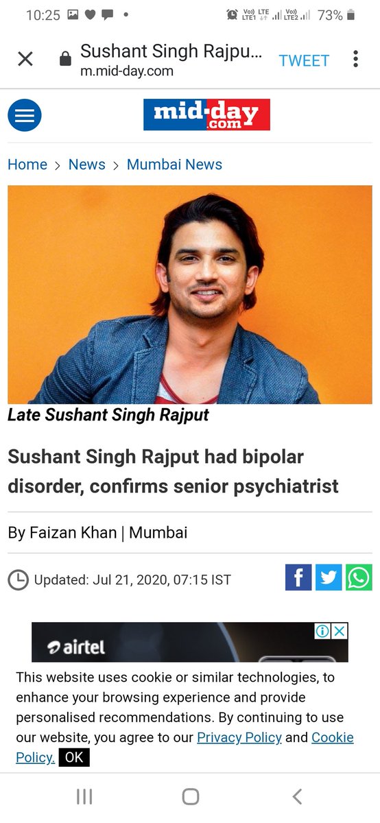 netshrink's tweet photo. Now @mid_day @journofaizan playing games. Think you are being smart by changing the headline but leaving the same content. It still violates Sec 24 of #MentalHealthCareAct Will someone (#SSR friends/family) file a complaint to the SMHA? I have screenshots if required.
@toymango https://t.co/6Mvb33nOPU