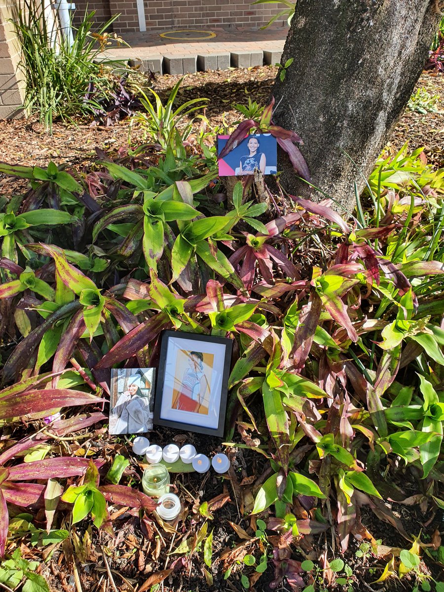 wabadebadoooo's tweet photo. We had memorial at school for Naya Rivera 😢 considering keeping it there to see how long it'll stay https://t.co/0UeHYc21D3