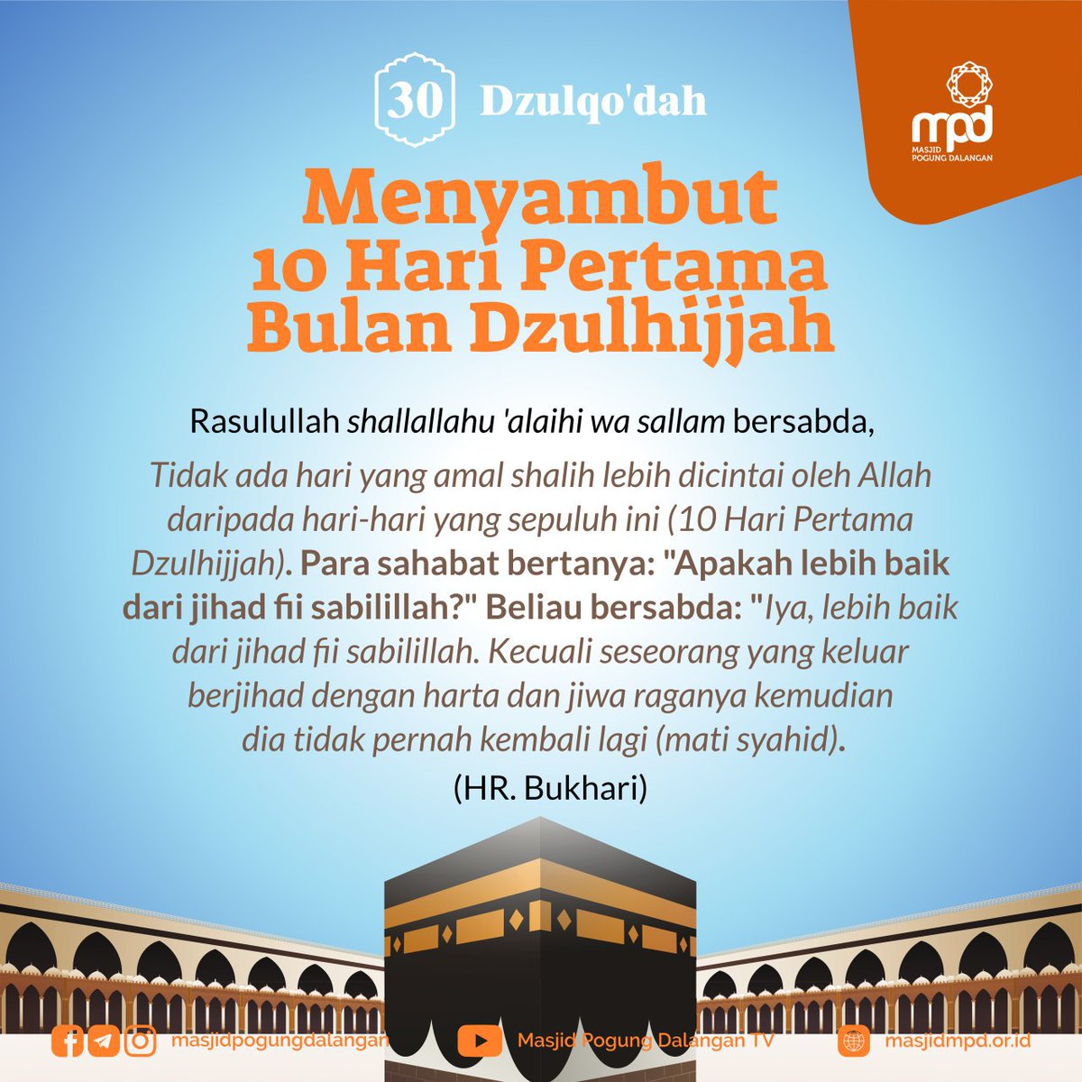 masjidmpd's tweet photo. Persiapkan diri kalian ya! https://t.co/2oN23hhHCW