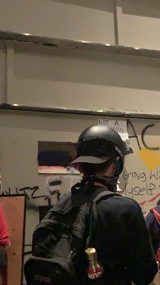 Here’s a photo of one of the holes to peek/shoot that I mentioned.