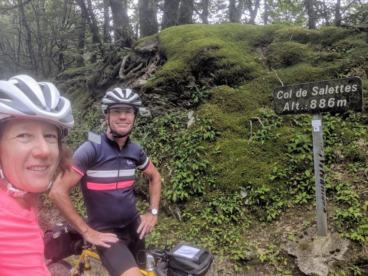 StacyKTweets's tweet photo. #Thistimelastyear Day 17 of 35 on 100 Cols Tocht - The World's Toughest Bike Tour w @SuperFly508 unsupported! 86 miles & 7,500' - Halfway Point of tour in Carcassonne & 54th Col Today w Col de Salettes! #cycling #100Cols #CentCols https://t.co/n8L0JR2LWx https://t.co/NrWRT2Oi5Y https://t.co/mMGOwq20NW