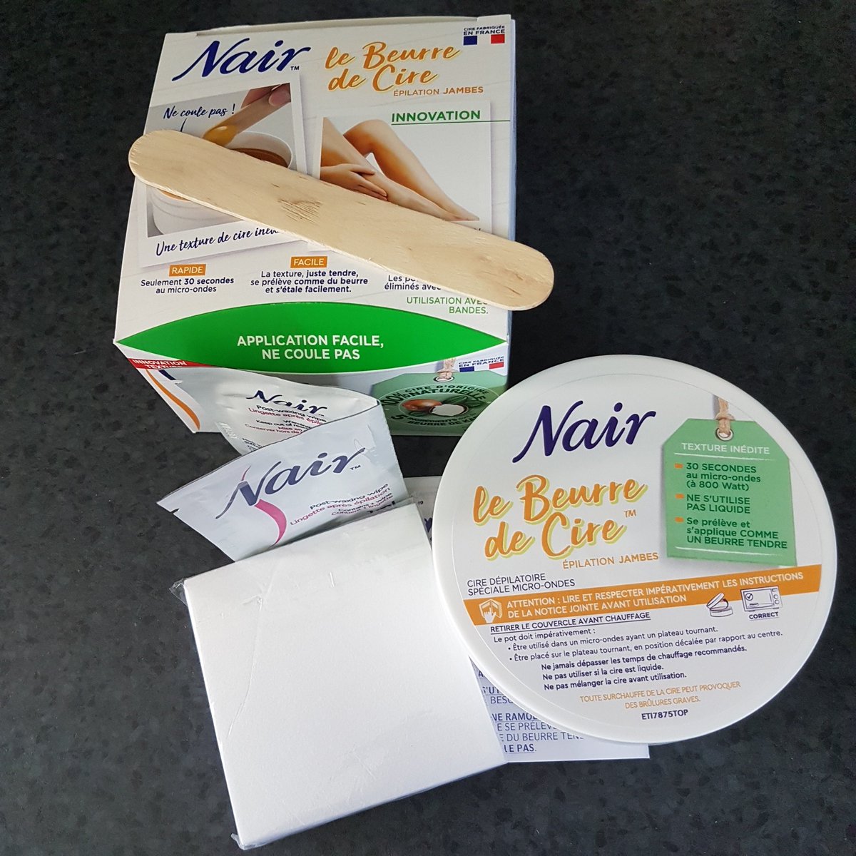 Florencelpk's tweet photo. Test en cours : #nair #beauteaddict #lestesteuses #beurredecire @nair_fr @fa_lestesteuses https://t.co/S42kYJCfkT