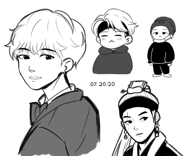 [Reupload] Last night's doodles~
#btsfanart #YOONGI #SUGA 