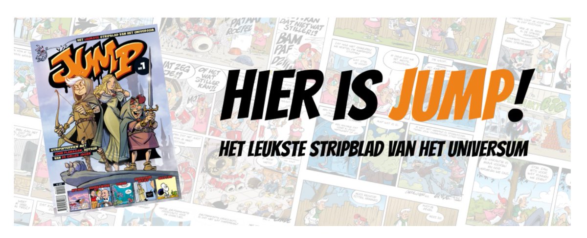Nieuw stripblad 'Jump' met Bommeltekenaars! Wil Raymakers met zijn strip 'Boes' en Henrieke Goorhuis met een aflevering van Beterman. Meer info: jumpstripblad.nl

<a href="/MartenToonder/">Toonder Compagnie</a> <a href="/HenriekeDraws/">Henrieke Goorhuis</a>