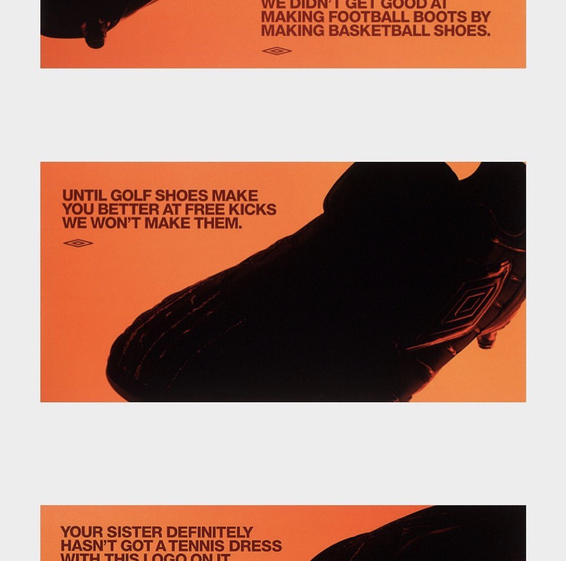 GrtBritDesign's tweet photo. 075 - Love these @UmbroUK ads by @fallonlondon https://t.co/oaCt2jhM80