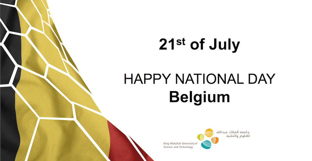 KAUST_News's tweet photo. #KAUST wishes its community including faculty, researchers, students, employees, and their families from #Belgium 🇧🇪 a Happy #NationalDay. https://t.co/BZhqmv7igo