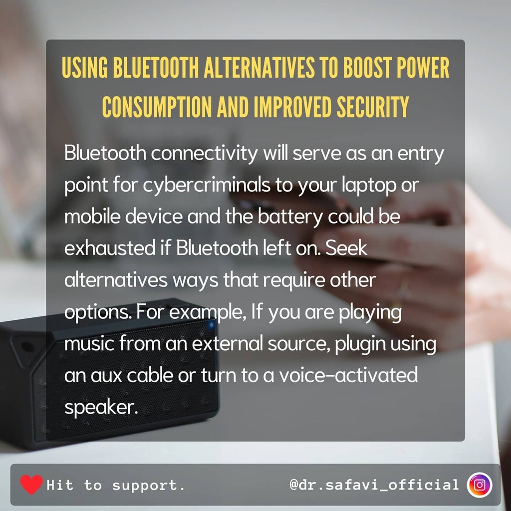 SmSafavi's tweet photo. Using Bluetooth alternatives to boost power consumption and improved security
#bluetooth #update #patch #securityawareness #cybersecurityawareness #cybersecurity #advice #diy #safetyfirst #safetytips https://t.co/j4KSkxEzjj
