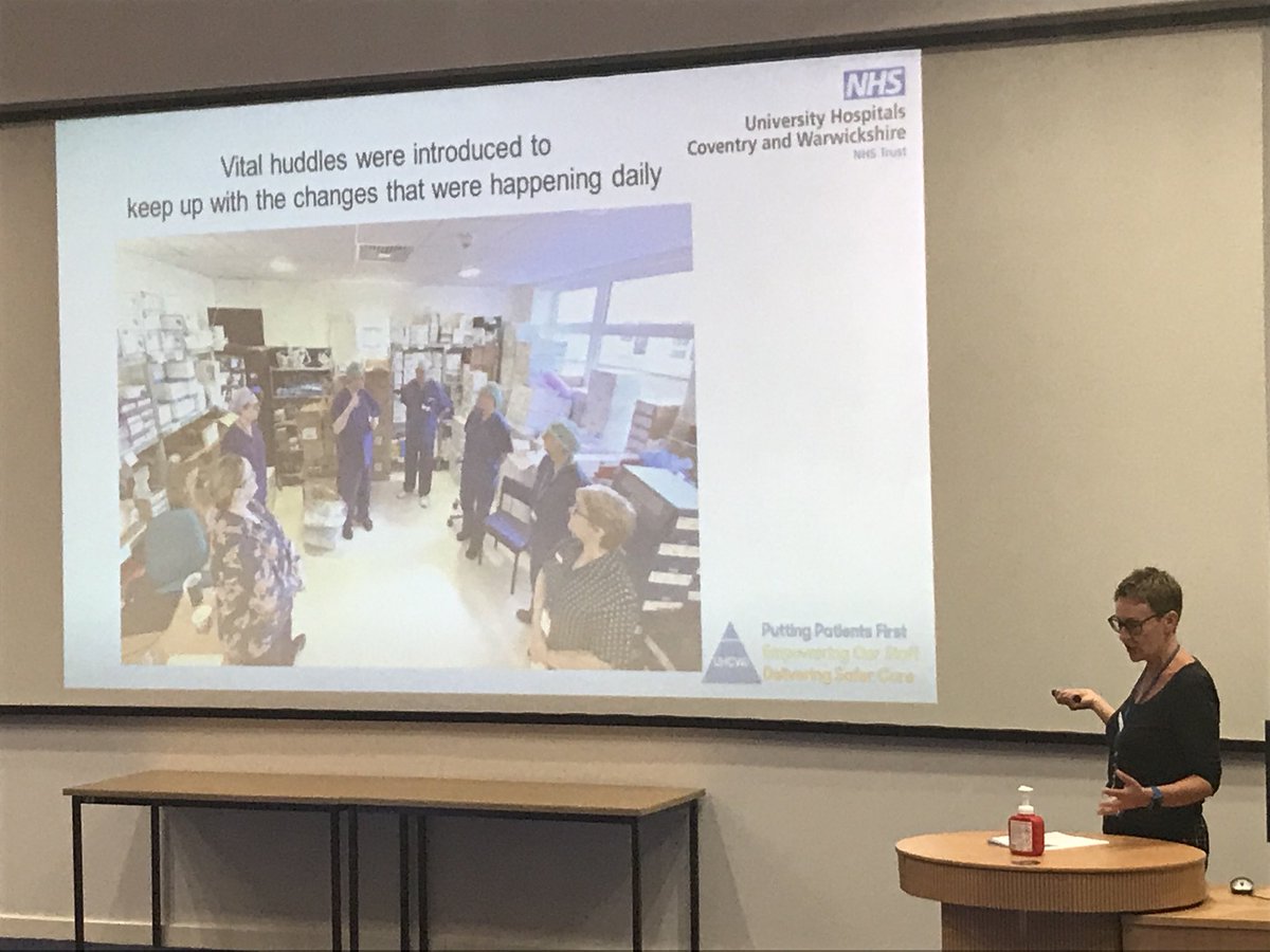 clare_pheasant's tweet photo. Liz Fitzhugh #ODP ⁦@nhsuhcw⁩ stand up sharing how theatres managed stock during the recent pandemic. Brilliant work 💫 💫 https://t.co/sEiciuw6iX