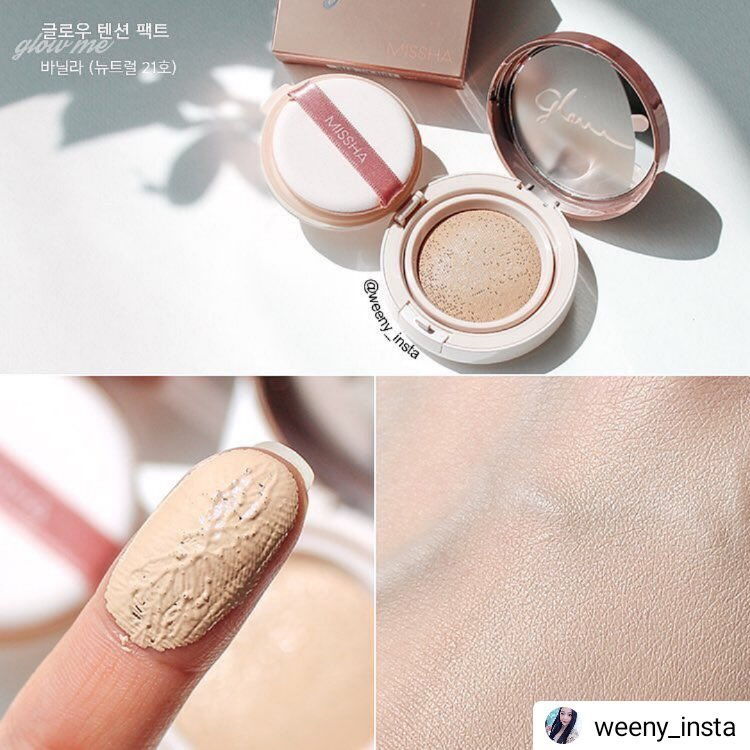 STPSTORE_'s tweet photo. คุชชั่นผิวสวย หน้าโกลว์ ตลับสวยอลังมากก MISSHA Glow Tension เบอร์No.21/23 

ราคา 490 (รวมส่ง) https://t.co/p7pPDTZ7on
