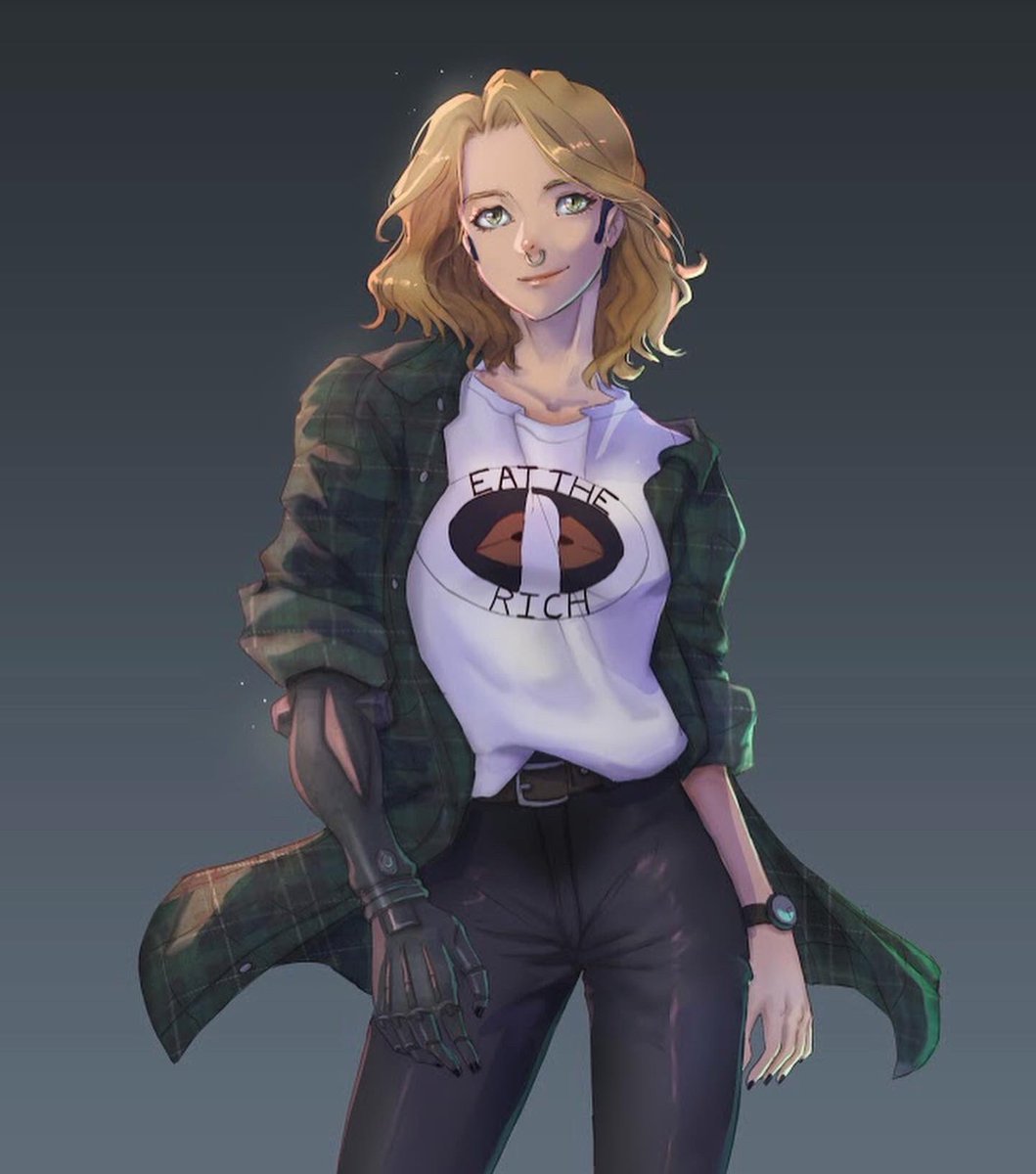 bluezald's tweet photo. drew Zaves” Cyberpunk character, it’s kind a refreshing to change style some time
#artwork #drawing #cyberpunkcharacter #characterdesign #moderncharacter #digitalart #digitalcharacterdesign #characterdesign https://t.co/m2ujlmvk65