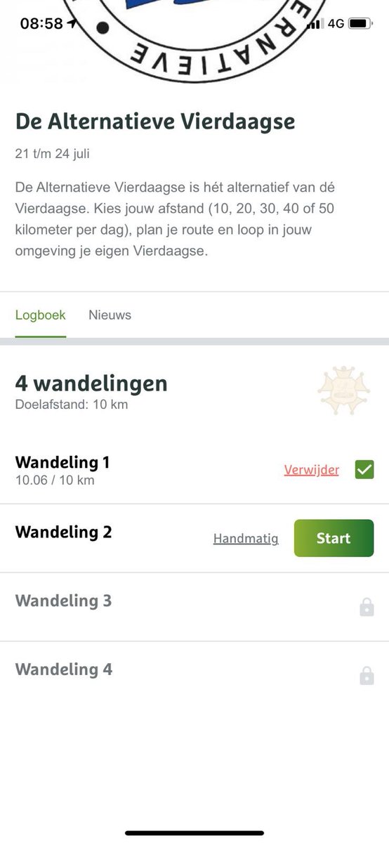 patwouters's tweet photo. Dag 1 #DeAlternatieveVierdaagse zit erop. Ook in Frankrijk werkt de app prima! Tijd voor een ๐ฅ #omdenken #omdoen @HouseOfSports https://t.co/GYAjVHP7cK