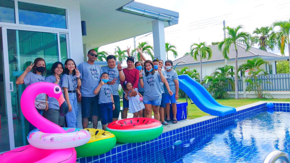 CoconutPool's tweet image. 🌴อิน 5/07/63 เอาท์ 7/07/63🍉
ขอบคุณที่มาใช้บริการบ้านพักเรานะคะ
ขอให้มีความสุขในวันพักผ่อนของครอบครัวค่ะ 💃🤩
#Welcome #Chaam #Thailand #private #poolvilla #amazingthailand #letsrelax ♂🤽 ♂🚴 🏊 ♀🏸🏓🎤🎶