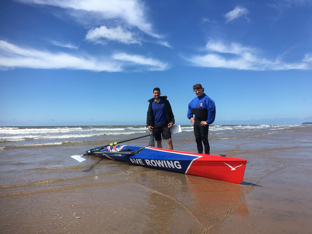 noisyseagull's tweet photo. "I must go down to the sea again...". Many thanks to Gualter Graca @AveRowingUK for making this possible. Ave Rowing's coastal sculling boat is well designed for the waves &amp; surf....and looks the part! @TheWaveRowing https://t.co/NmFCXD1YnL