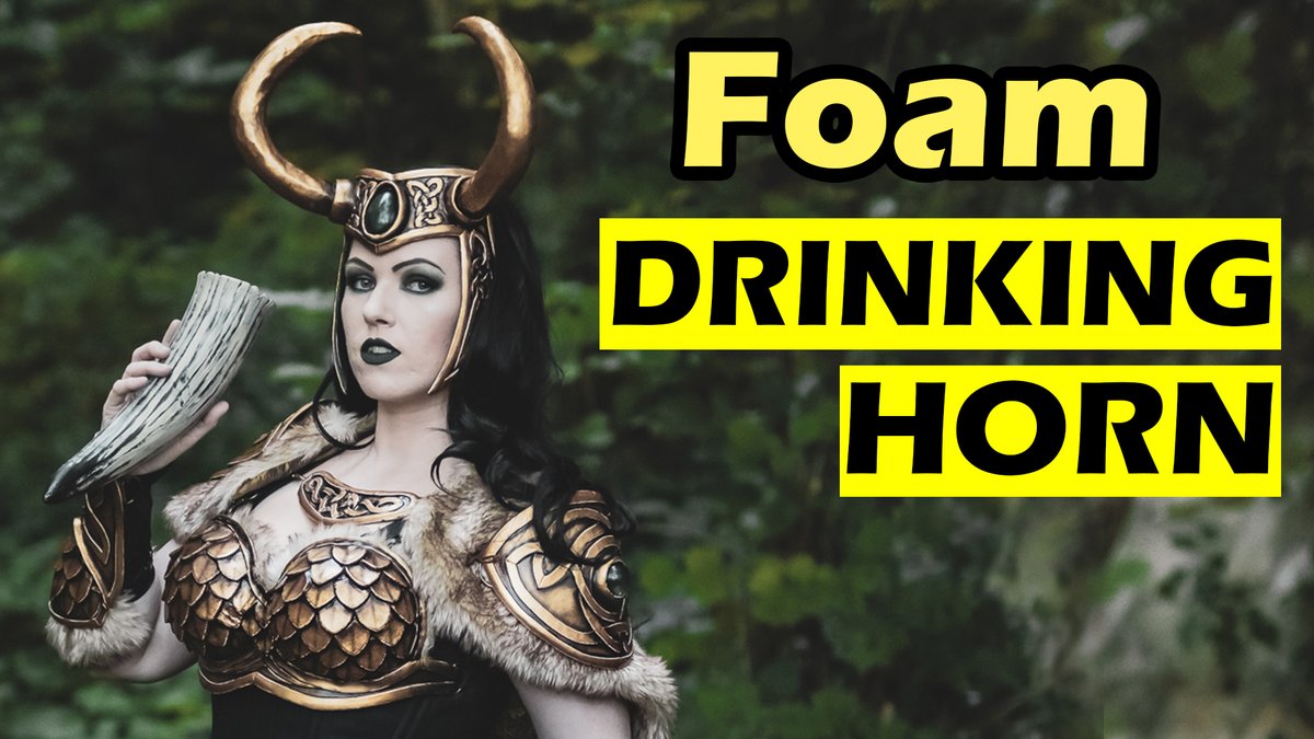 Want to learn how to work with EVAfoam with a simple project? Make this cool prop drinking horn for your cosplay or rennaisance fair costume! youtu.be/oP0bYbyZ3Zk #cosplaytutorial #cosplay #evafoamtutorial #evafoam #propmaking #foamsmith