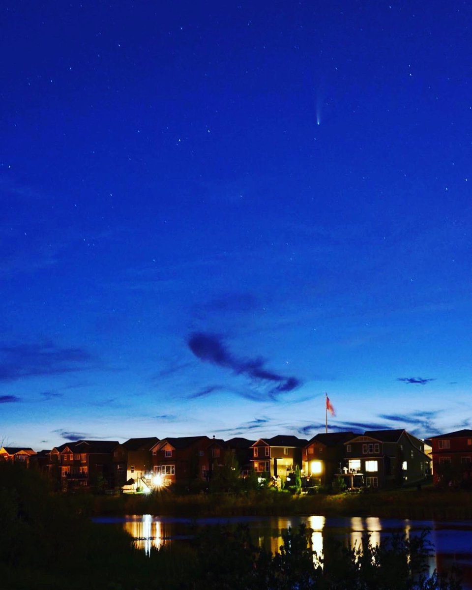 rexfromcalgary's tweet photo. Late evening photo shoot with #NEOWISE #comet #yyc https://t.co/hGXecRwqQJ