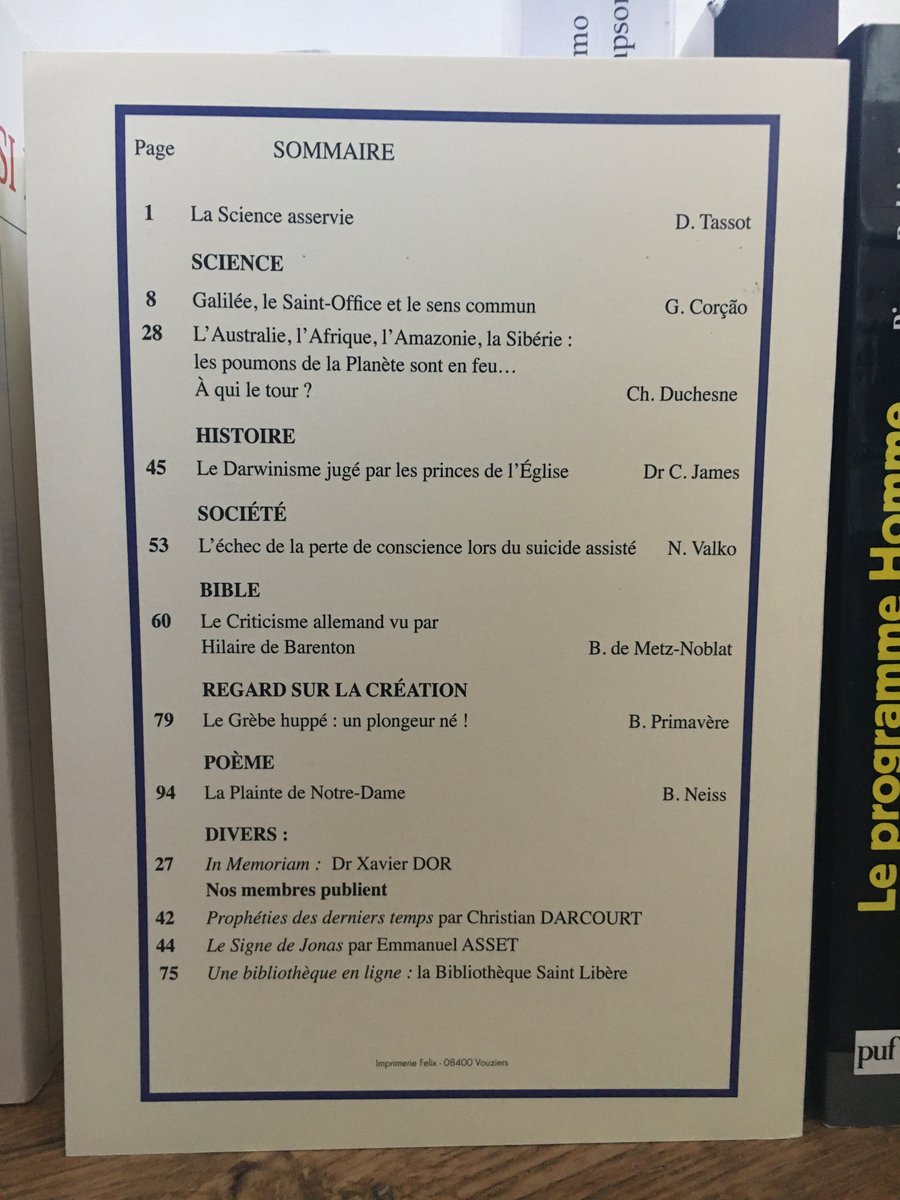 LeCEP_Science's tweet photo. Le nouveau numéro (91) de la revue du #CEP est sorti ! 

Au programme : la Science asservie, Galilée, le Darwinisme jugé par les princes de l'Eglise, le Grèbe huppé...

➡️Pour consulter les anciens numéros : https://t.co/XFPk1VbsjQ

➡️Pour vous abonner : https://t.co/E7x5oUIPr5 https://t.co/x1QUCRpiRb