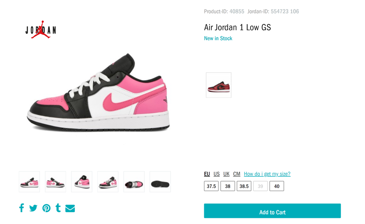 air jordan 1 low gs pinksicle