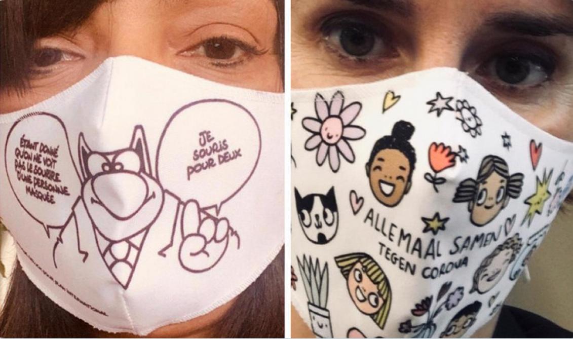 lesoir's tweet photo. #BrusselsMaskChallenge: quand le masque devient humoristique https://t.co/Pit9OIeKM3 https://t.co/rvovPejFBK