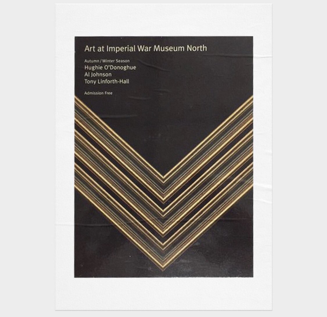 GrtBritDesign's tweet photo. 078 - Love these for Art at the Imperial War Museum. By Stuart Price &amp; @ChrisJeffreys_

Simple, clever and beautifully executed.

Interestingly one option which didn’t get used was a Swastika made from photographic croppers. https://t.co/MX1Uo9NHDa