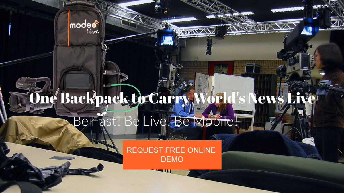 Modeo_Live's tweet photo. #MODEOLive, One #Backpack to carry World's #News #Live ! #Broadcasting #Media #TV #BreakingNews #LiveEvents #LiveNews #LiveBroadcast #SocialMediaLive #LiveStreaming #MobileBroadcasting #Drones #IoT #M2M #KaBand #Satcom #NewsAgencies #VideoProduction #TVProduction #Cloud #CDN https://t.co/Nt4yVw7zHo