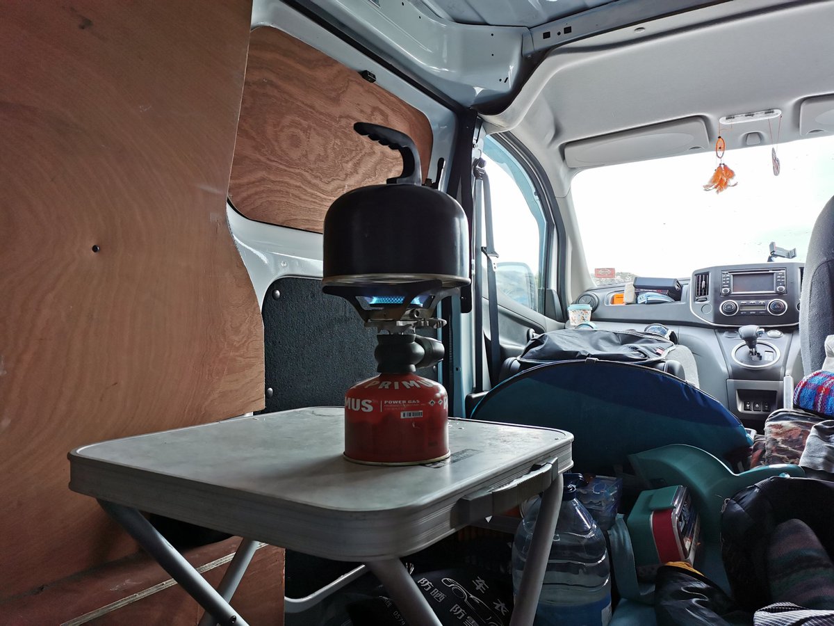 DawnInTheNorth's tweet photo. Stage 4 complete - Ullapool to Gairloch, with a stop overnight in Gruinard Bay camping with friends. At 59 miles I felt like this is really stretching my 24kwh range but due to the ups and downs of the route I came into Gairloch with 19% power #EV #roadTrip #NC500 https://t.co/6Nrw4otHGl
