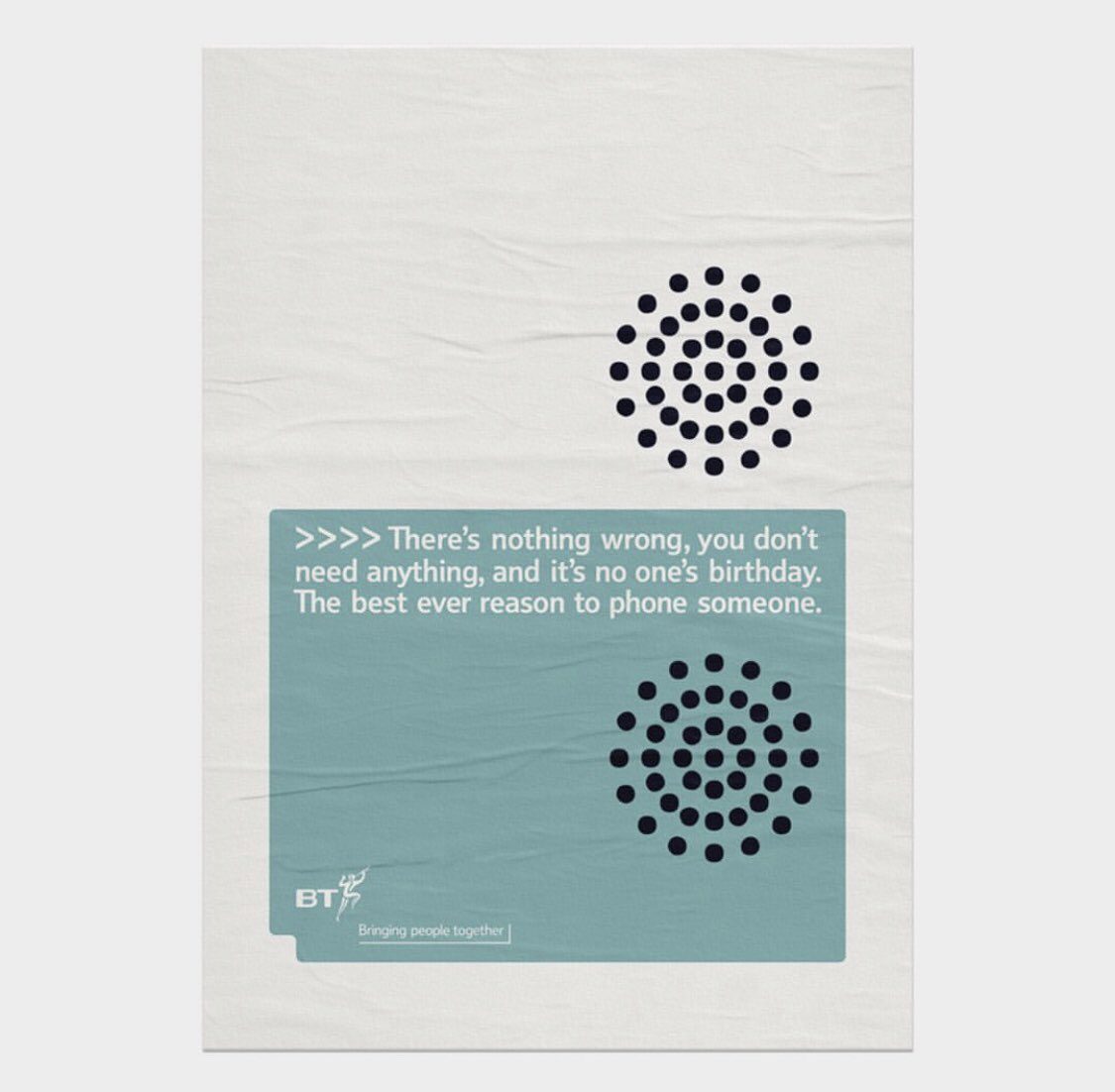 GrtBritDesign's tweet photo. 081 - Lovely art direction from @Belford_Paul for BT https://t.co/W2E1sNSqmg