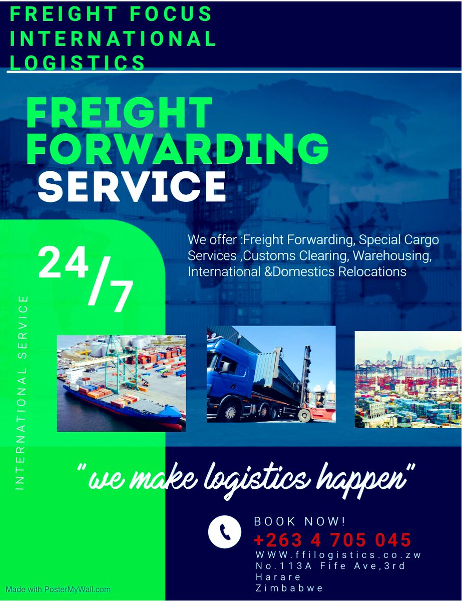 FrieghtL's tweet photo. We make logistics happen...🚛🛳✈️....  #airfreight #seafreight #staysafe #washyourhands #harare #zimbabwe https://t.co/l7PozH79nt
