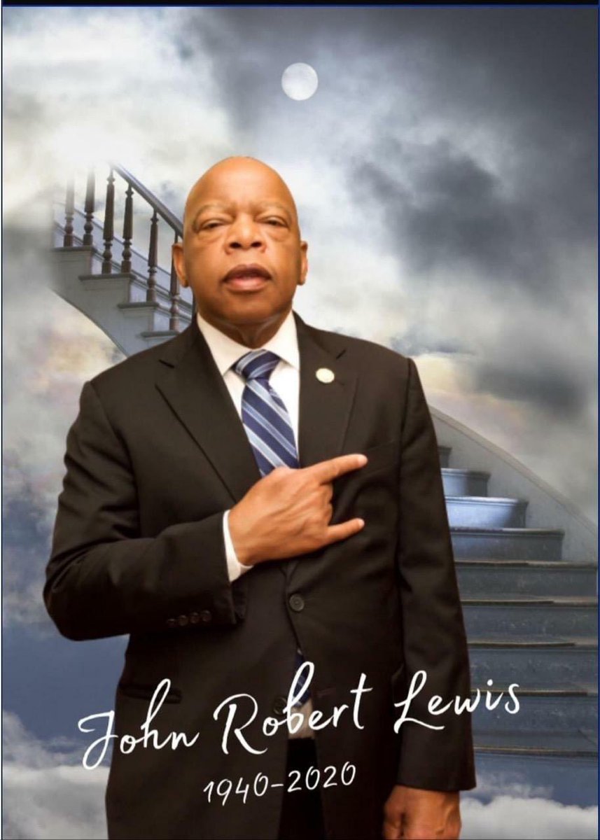 Rest easy my fraternal brother 🕊. You fought the good fight. You’ve planted seeds in us to continue your work. We will “find a way to get in the way”. Step into the Omega Chapter with your head held high big brother. One final Blu Phi for OUR BrothΣr Congressman John Lewis 🤘🏽✊🏽