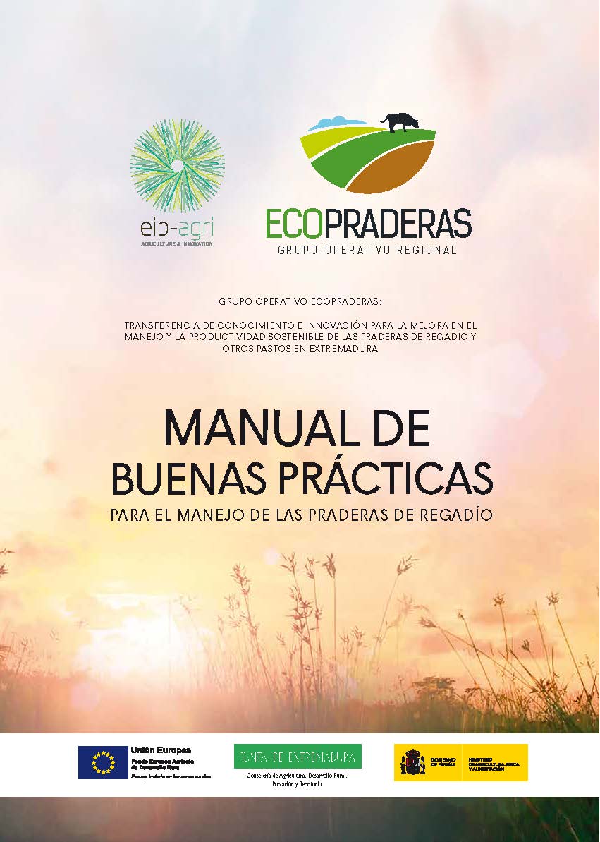 CTAEX_CIT's tweet photo. 📢Ya está disponible el Manual de #BuenasPrácticas del #GrupoOperativo #Ecopraderas #goecopraderas #suelo #agua #riego #praderas #regadío #clima #digitagri
Descárgalo AQUI👉https://t.co/3EEUDujoAj
@EIPAGRI_SP @Junta_Agricultu https://t.co/PYnkCUayLL