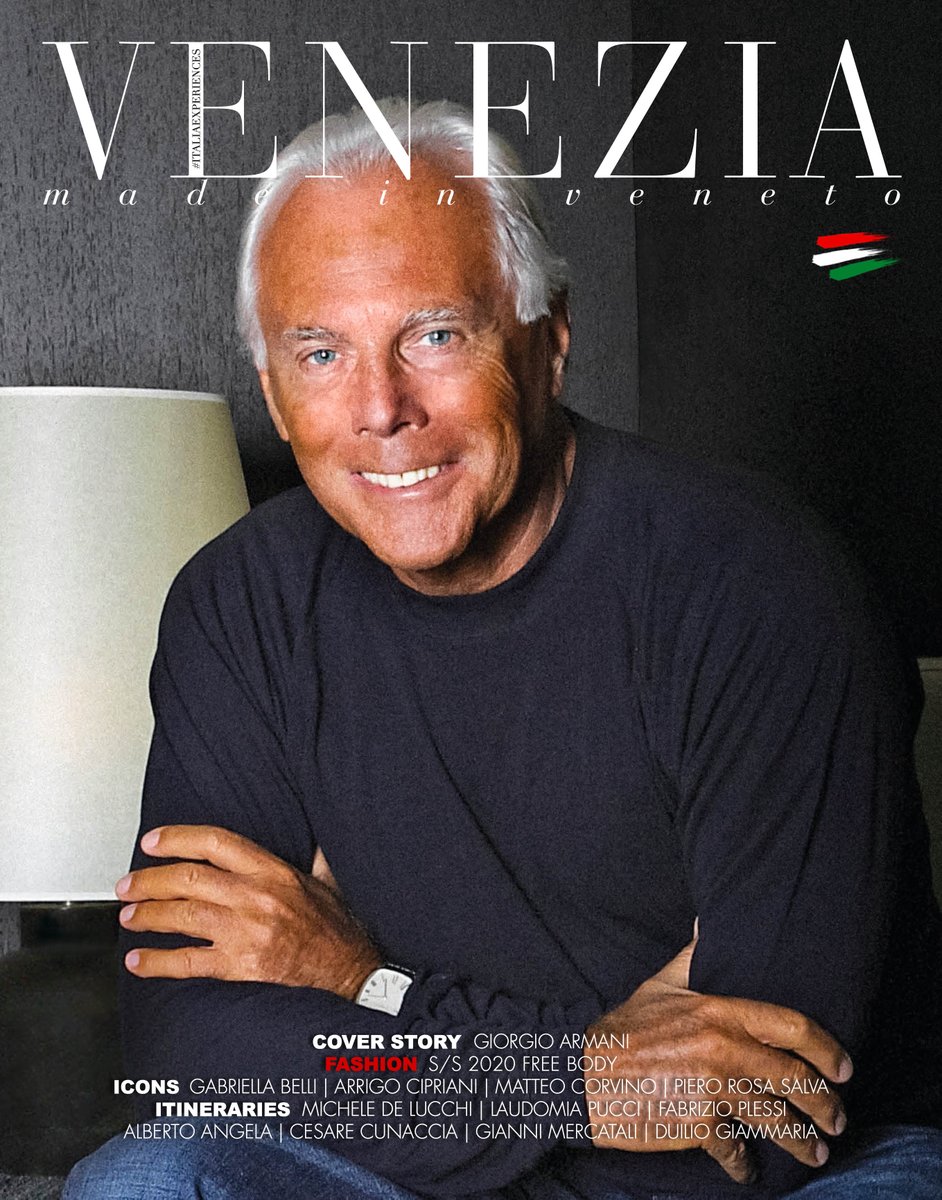 Mr Armani covers the Summer issues of the Florence, Rome, Milan, Capri, Cortina, Forte dei Marmi and Venice magazines published by Gruppo Editoriale Srl. 
#GiorgioArmani