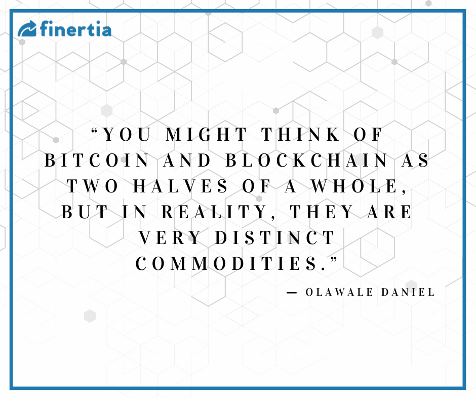 Finertiatech's tweet photo. Bitcoin is a cryptocurrency and blockchain is a technology. #blockchainsolutions #blackchaintechnology #blockchaininbanking #blockchaininfinance #blockchainforhealthcare #permissionedblockchain https://t.co/tS2jcLAtC2