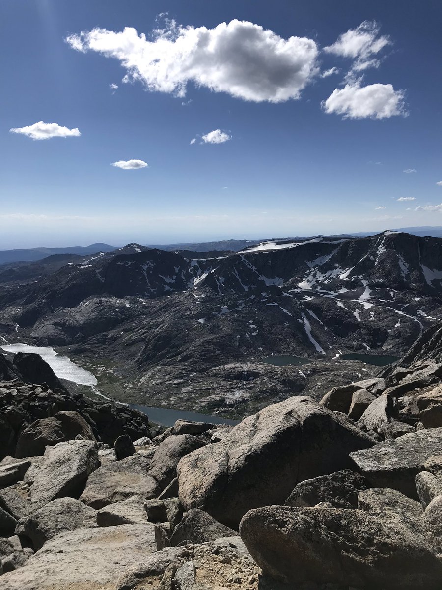 agirliknow's tweet photo. Summited Cloud Peak in the Big Horns yesterday! Never EVER imagined Iโd get to 13,000 feet, especially with such a tough, steep climb over boulder wall after boulder wall. Definitely the most physically demanding thing Iโve ever done but WORTH IT! #CloudPeak #IMadeSummit https://t.co/Jwx7a18B2A